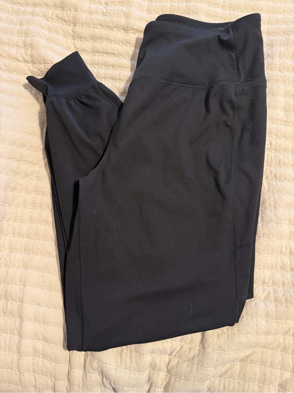 CALIA by Carrie Underwood Black Slim High-Waist Track Joggers
